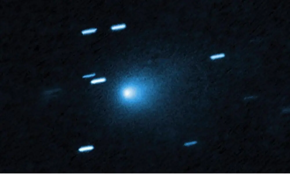 The interstellar comet 3I/ATLAS seen July 21, 2025 when it was 277 million miles from Earth. Handout/NASA/AFP