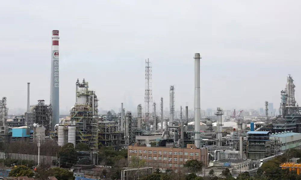 Facilities of a Sinopec plant in Shanghai, China, March 26, 2026. REUTERS Facilities of a Sinopec plant in Shanghai, China, March 26, 2026. REUTERS