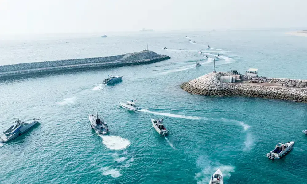 Islamic Revolutionary Guard Corps (IRGC) Navy's speedboats. Photo: Reuters Islamic Revolutionary Guard Corps (IRGC) Navy's speedboats. Photo: Reuters