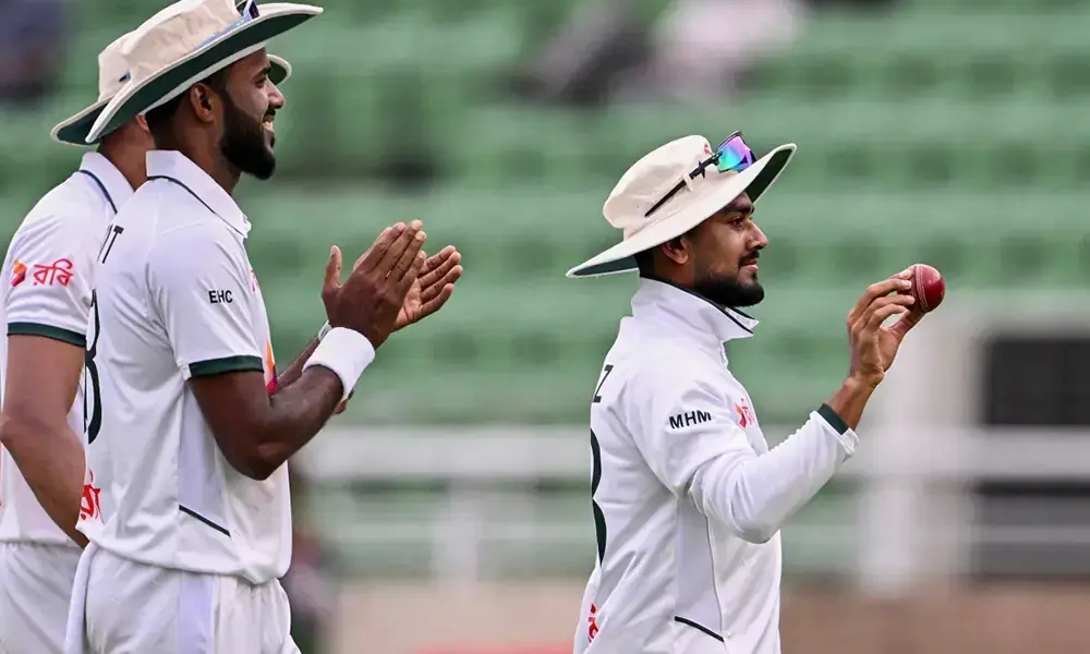 Bangladesh's Mehidy Hasan Miraz. File Photo: AFP