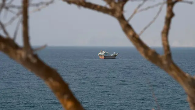 A vessel near the Strait of Hormuz, as seen from Musandam, Oman, August 17, 2026. - Photo: Reuters A vessel near the Strait of Hormuz, as seen from Musandam, Oman, August 17, 2026. - Photo: Reuters