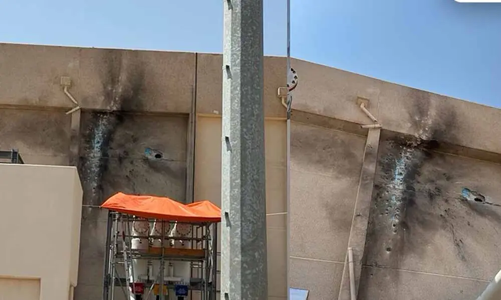 A Houthi drone struck a power station in Madinah supplying electricity to the Prophet's Mosque. Photo: SPA/File