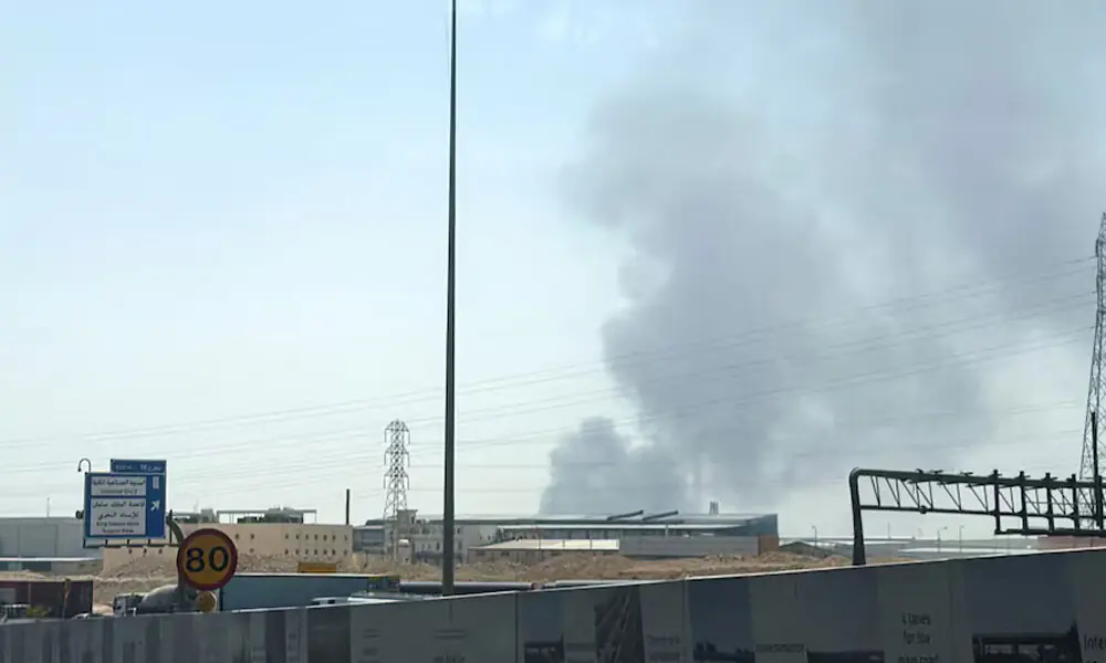 Smoke rises from a fire at the Aramco refinery south of Riyadh, Saudi Arabia, October 3, 2026. Photo: Reuters Smoke rises from a fire at the Aramco refinery south of Riyadh, Saudi Arabia, October 3, 2026. Photo: Reuters
