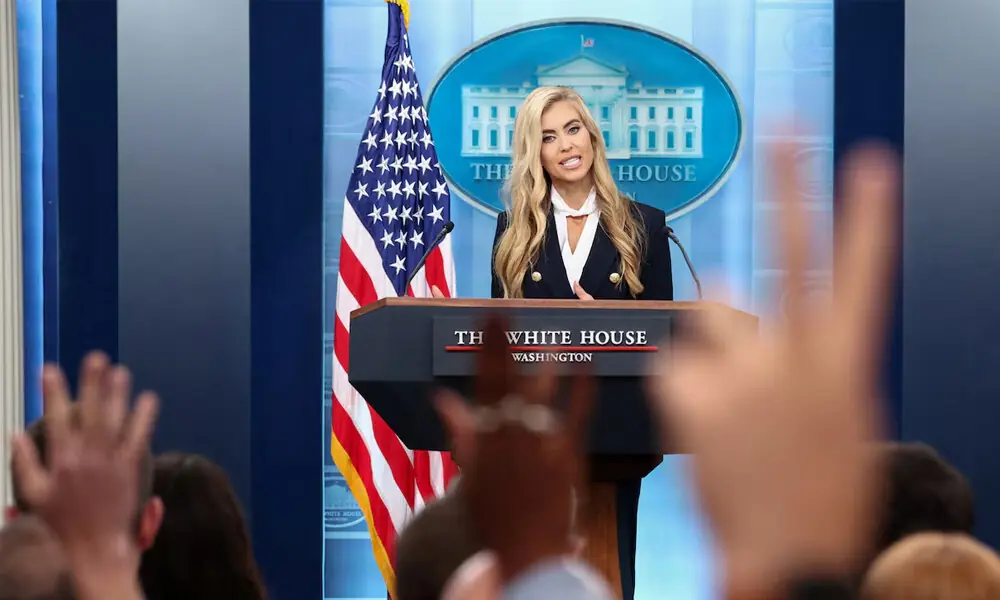 Reporters raise their hands to ask questions as the new White House Press Secretary Katie Zacharia holds her first press briefing at the White House in Washington, DC, US, October 13, 2026. REUTERS Reporters raise their hands to ask questions as the new White House Press Secretary Katie Zacharia holds her first press briefing at the White House in Washington, DC, US, October 13, 2026. REUTERS