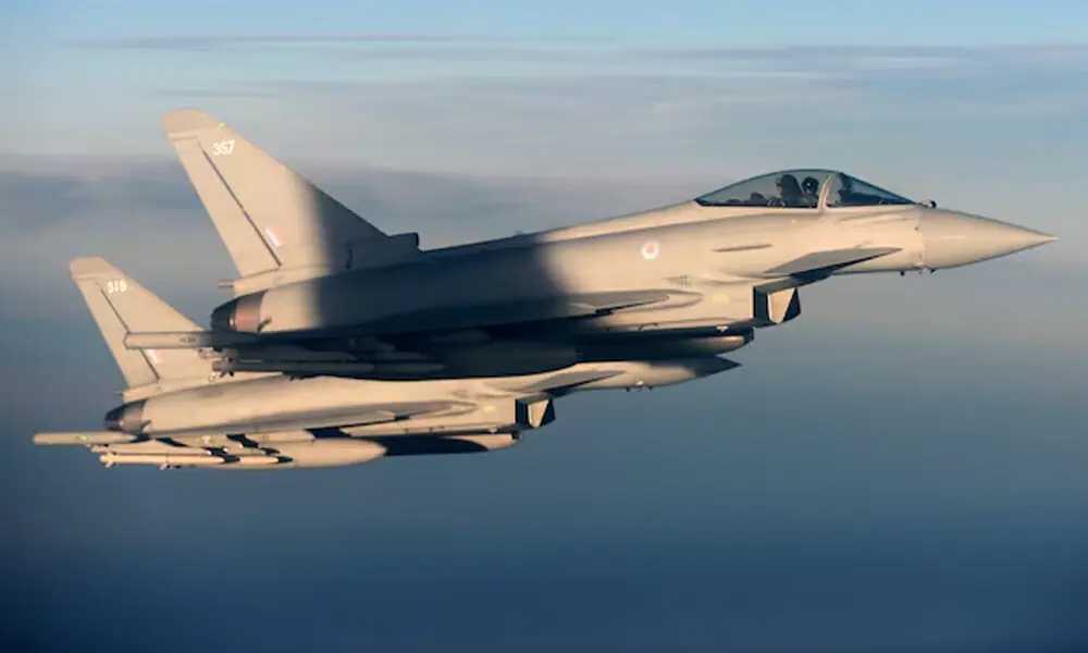 British Royal Air Force's Typhoon Eurofighter jets. File Photo: Reuters