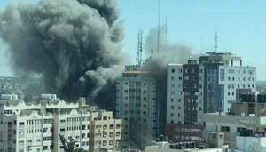 Israel strike in Gaza destroys building  which housed AP, Al Jazeera offices