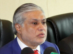 Pakistan finance minister Ishaq Dar says rupee will strengthen to under 200 to the US dollar