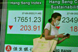 Hong Kong stocks finish with another loss Hong Kong stocks finish with another loss