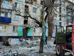 Two residential buildings hit in Russian missile strike on Kyiv