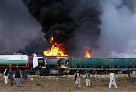 12 killed as oil tanker catches fire in Afghanistan's Salang pass