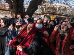 Dozens protest in Afghan capital after Taliban close universities to women