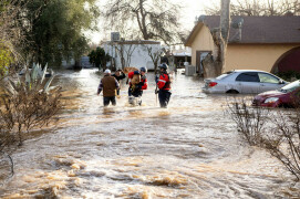 Tens of thousands evacuate California storms, with 17 dead