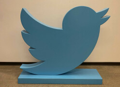 Twitter bird statue fetches $100,000