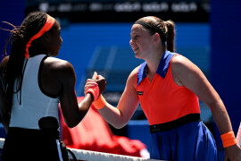 Ostapenko knocks out Gauff to reach Australian Open quarters