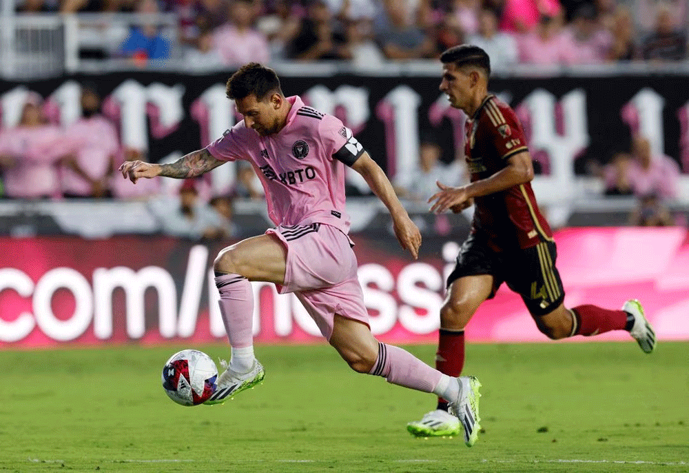 Messi scores twice as Miami thrash Atlanta 4-0