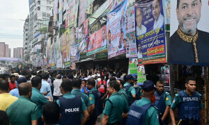 Bangladesh police clash with protesters blockading capital