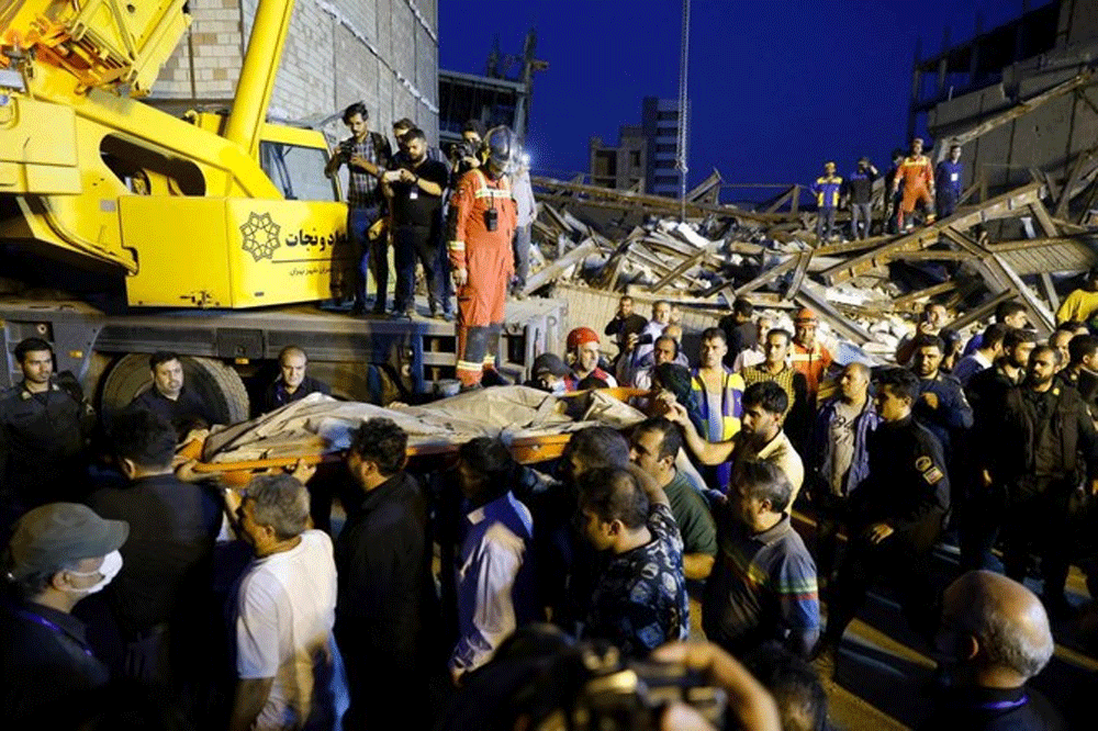 Iran building collapse death toll rises to five: media
