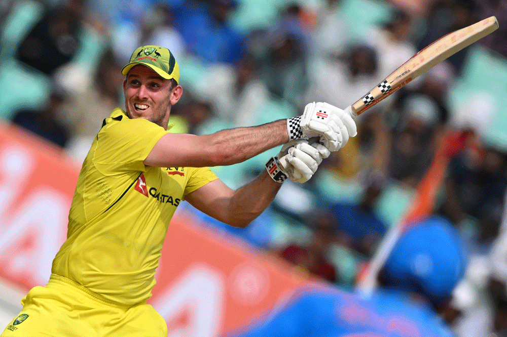 Marsh hits 96 as Australia make 352-7 against India