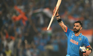 Ton-up Kohli stars as India overwhelm Bangladesh in World Cup