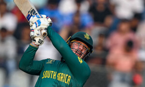 Ton-up De Kock leads South Africa&rsquo;s World Cup rout of Bangladesh