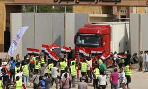 First relief convoy enters Gaza