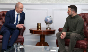 Irish PM vows Ukraine support after Zelensky talks