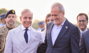 PM Shehbaz backs Iran’s right to peaceful nuclear power in joint presser with Pezeshkian