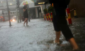 Hong Kong issues highest weather warning, as rains shut schools, courts and hospital wards Hong Kong issues highest weather warning, as rains shut schools, courts and hospital wards