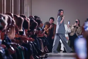 Victoria Beckham shows youthful slip dresses at Paris Fashion Week Victoria Beckham shows youthful slip dresses at Paris Fashion Week