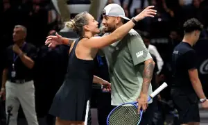 Kyrgios beats Sabalenka in &lsquo;Battle of the Sexes&rsquo; showdown