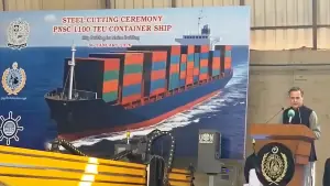 Pakistan begins construction of PNSC container ship at Karachi Shipyard Pakistan begins construction of PNSC container ship at Karachi Shipyard