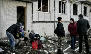 Russian drone attack on Kyiv kills four, triggers fires