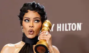 Teyana Taylor, Skarsgard honored at Hollywood&rsquo;s Golden Globes