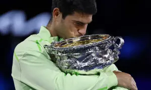 Career Slam winner Alcaraz tempers expectations on 2026 majors sweep