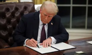 Trump signs order preparing for tariffs on Iran’s trade partners