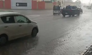 Weather turns pleasant as hailstorms, rain lash parts of Karachi