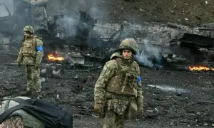 Missiles pound Kyiv ahead of Russia invasion anniversary