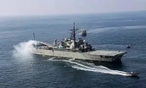 Fuel tanker ablaze in Strait of Hormuz after drone strike, Iran Revolutionary Guards say