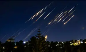 Israeli military says Iranian missiles hit central Israel