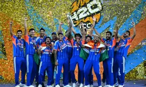 India crush New Zealand to win third T20 World Cup title