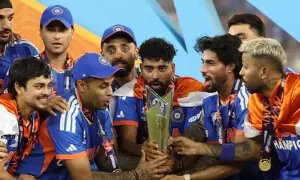 &lsquo;Virtually unbeatable&rsquo; India win praise after third T20 World Cup crown