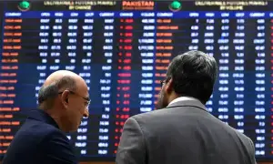 Volatility at bourse, KSE-100 sheds over 1,200 points