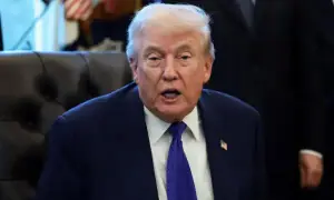 Trump says US forces are &lsquo;clearing&rsquo; Strait of Hormuz