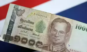 Thai baht/US dollar steady on Thursday