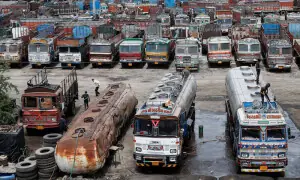 Truck rentals in India fall due to low industry activity