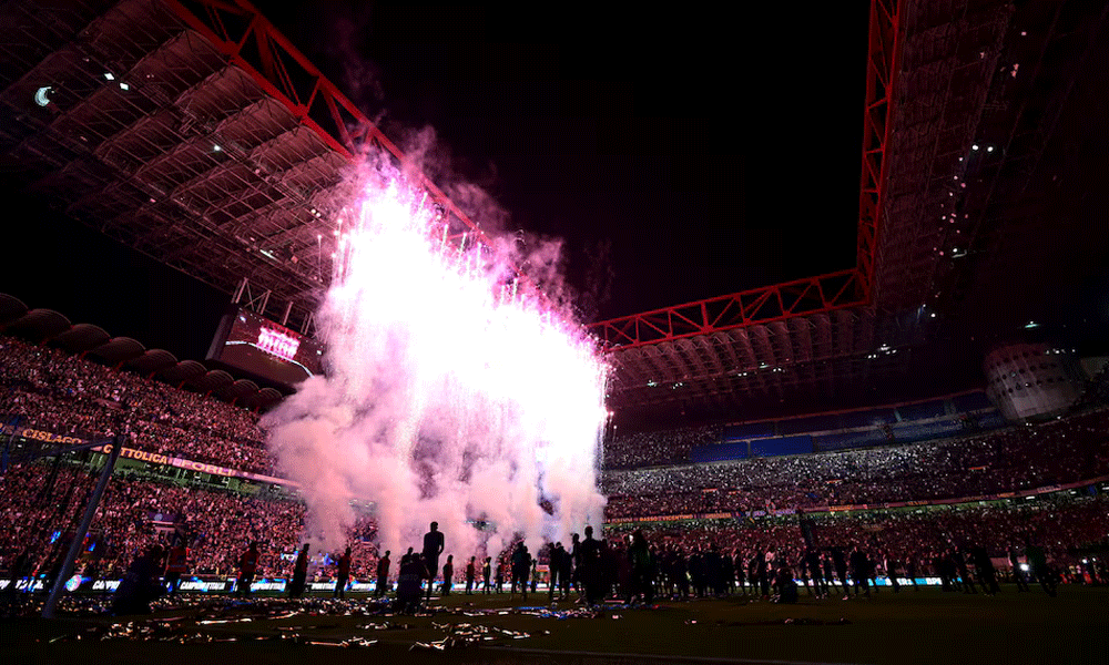 Fireworks in Milan as Inter reclaim Serie A throne