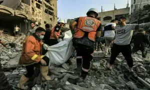 Israeli fire kills parents and their infant in Gaza, medics say