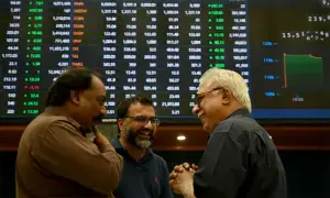 اسٹاک ایکسچینج میں تیزی، 100 انڈیکس میں 4600 سے زائد پوائنٹس کا اضافہ