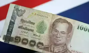 Thai baht/US dollar steady on Wednesday