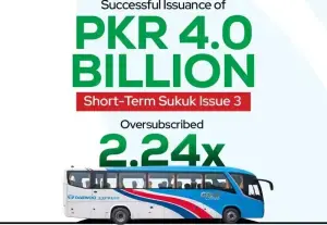 ڈائیوو ایکسپریس نے تیسرے سکوک کے ذریعے 4 ارب روپے اکٹھے کر لیے